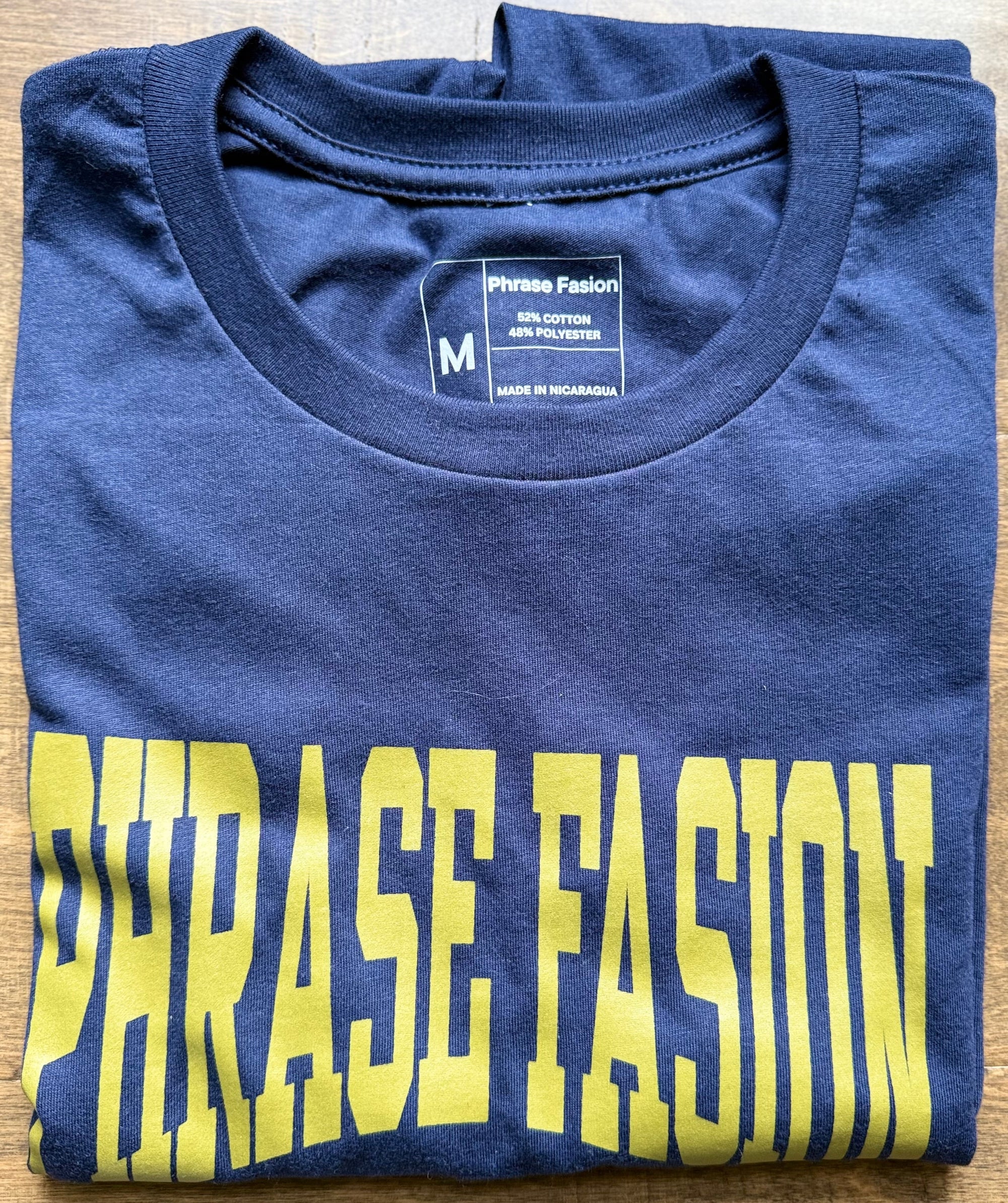 Premium Drop – Hidden Phrase T-Shirt (Black/Gold or Navy/Gold)