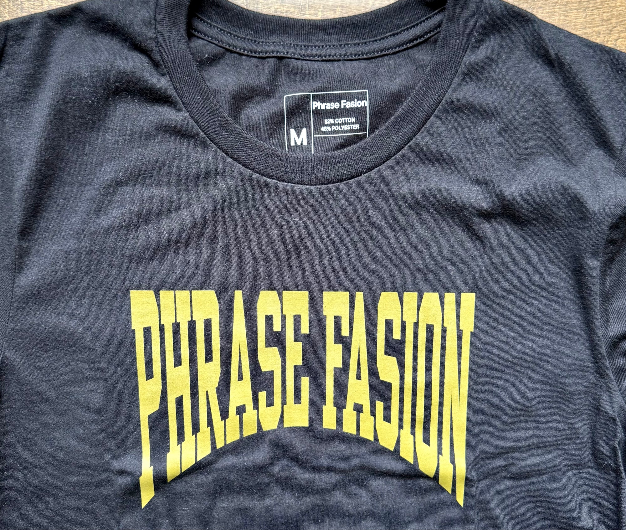 Premium Drop – Hidden Phrase T-Shirt (Black/Gold or Navy/Gold)