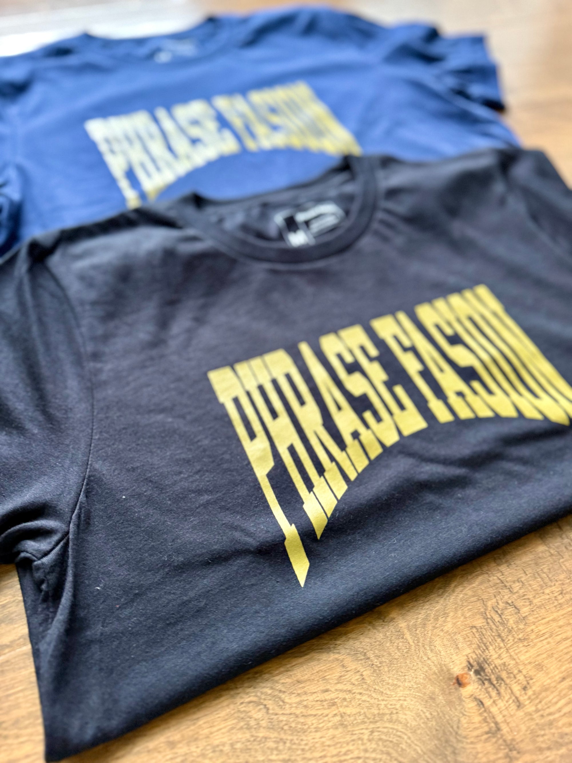Premium Drop – Hidden Phrase T-Shirt (Black/Gold or Navy/Gold)