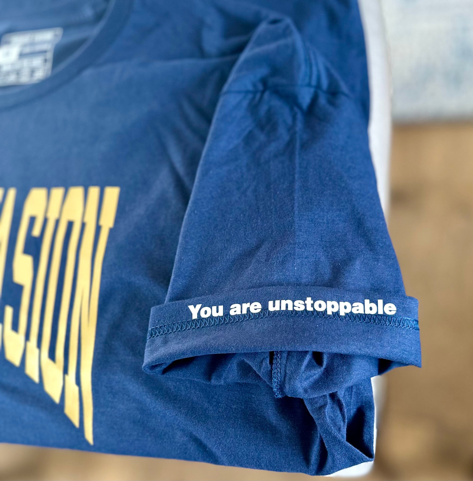 Premium Drop – Hidden Phrase T-Shirt (Black/Gold or Navy/Gold)